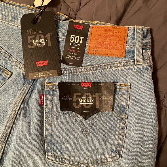 NWT Levi’s 501 high rise shorts - Picture 3 of 3